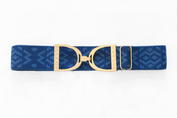 Royal Tribal - 1.5" Gold Stirrup Elastic Belt